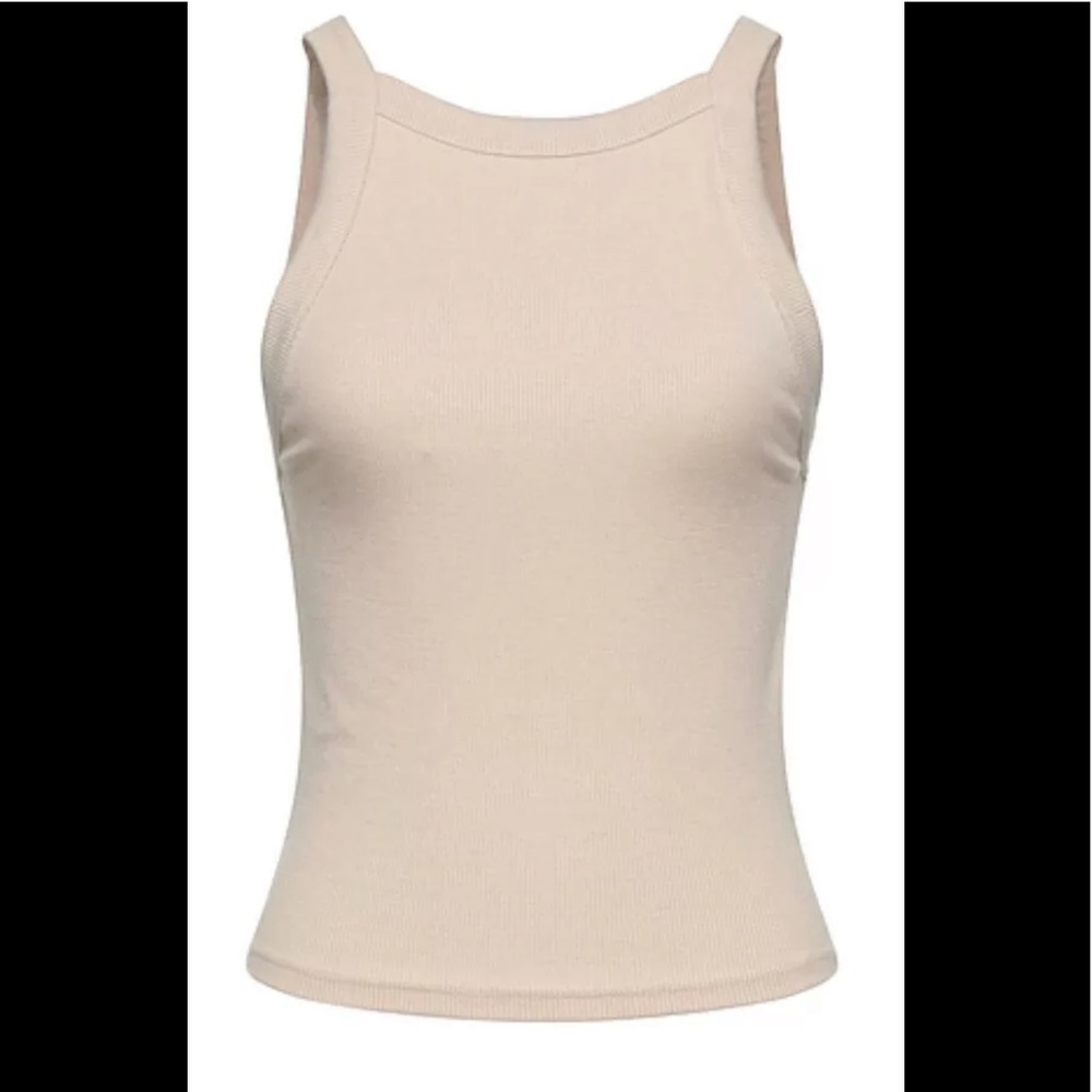 NA-KD woman’s top size M beige viscose blend NWT
